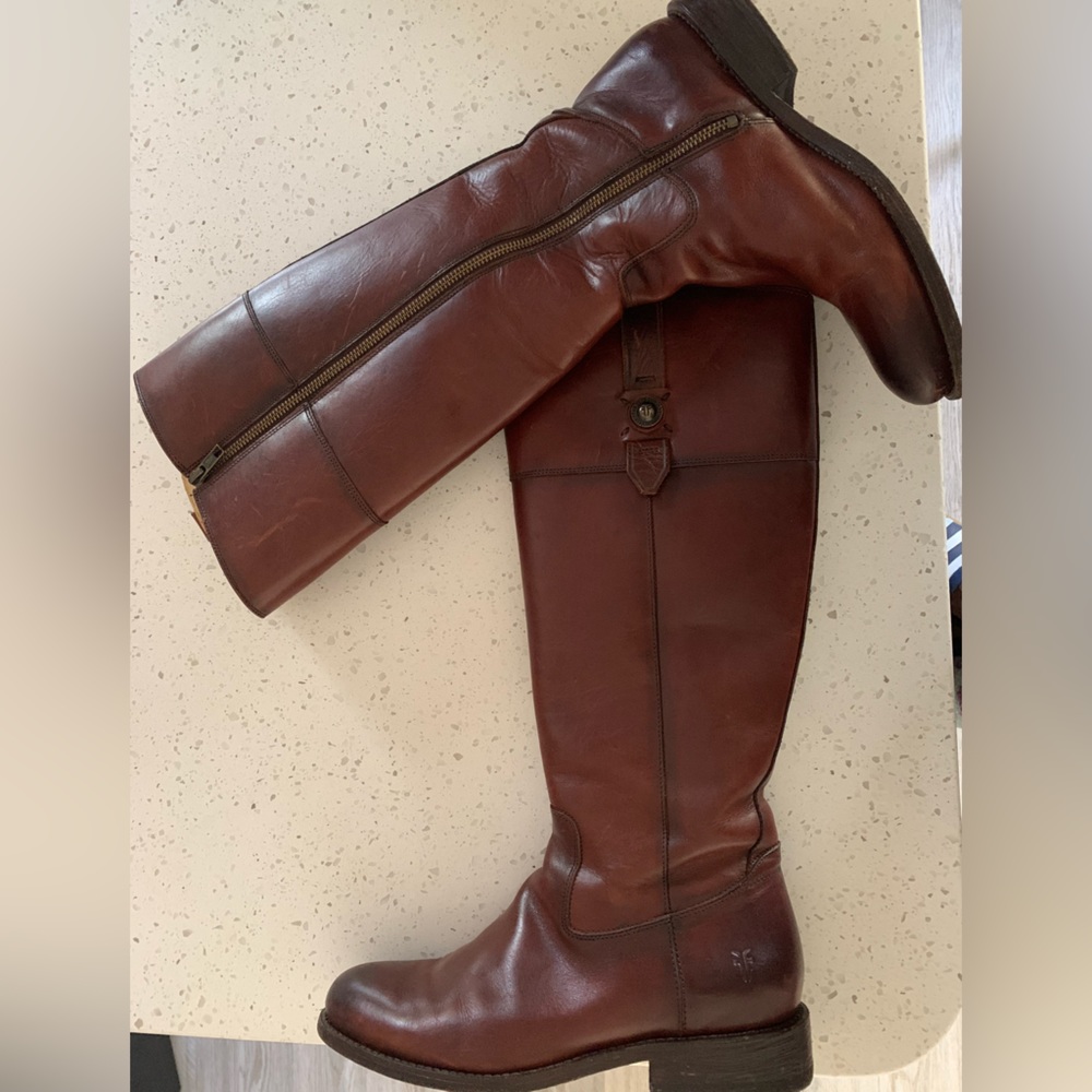 Frye Cognac Riding Boots
